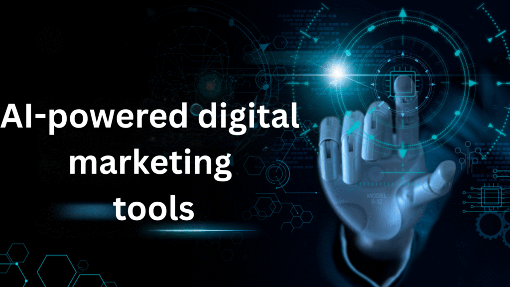 "AI-powered digital marketing tools and analytics dashboard in 2025