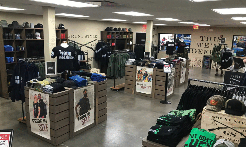 Grunt Style clothing retail store in San Antonio.