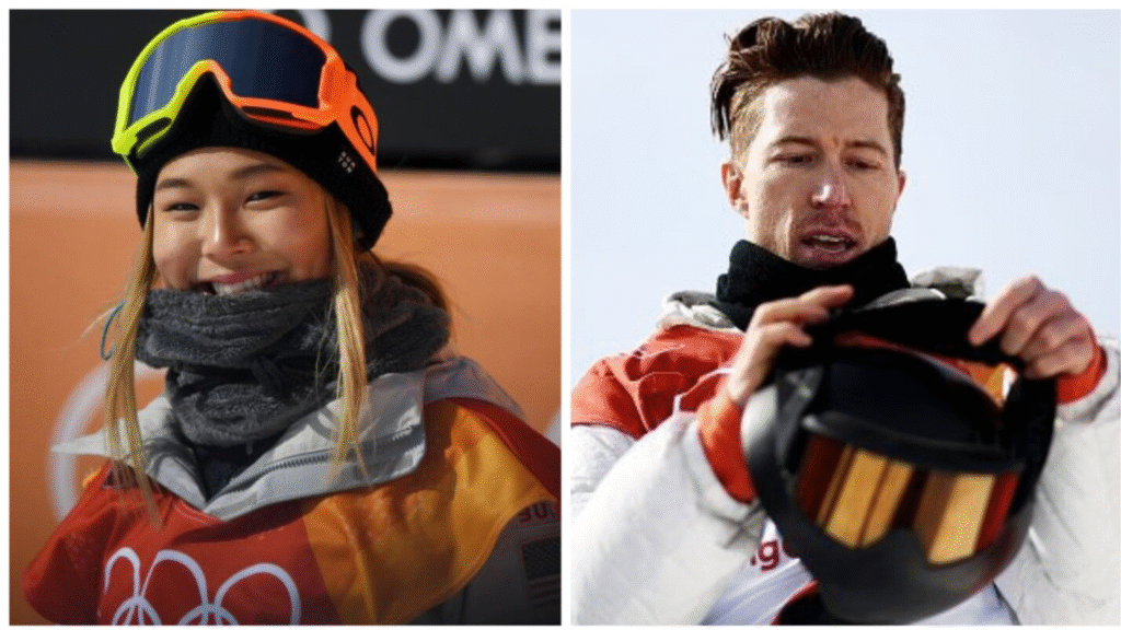 Winter Games Highlight: Shaun White and Chloe Kim in snowboarding events.