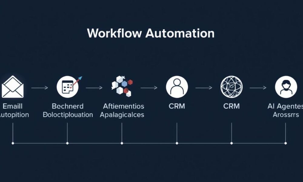 AI automation tools 2025 workflow showing Zapier Lindy AI and productivity automation system