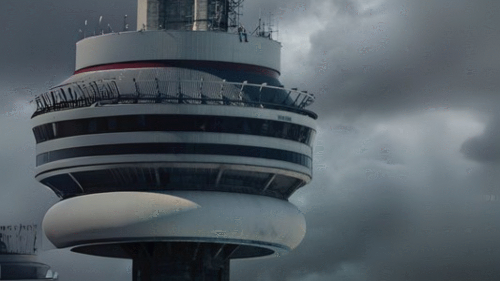 CN Tower-themed album cover