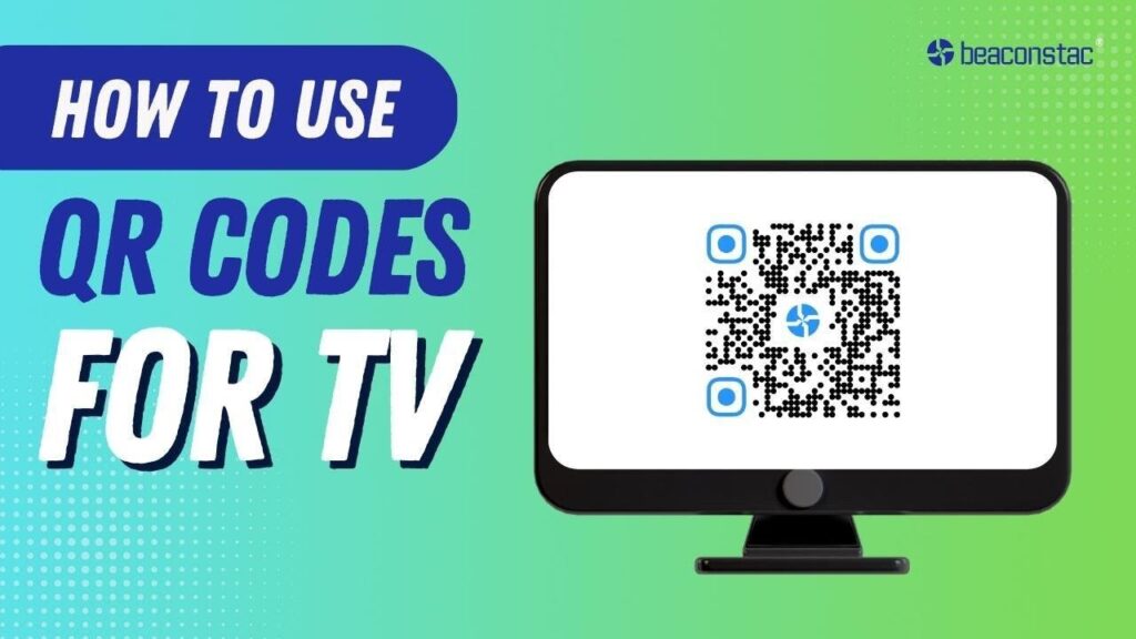 Connected TV advertising example with QR code for product purchase
