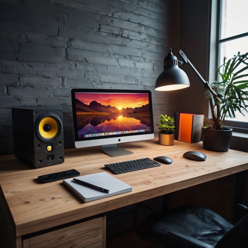 laptop at home.