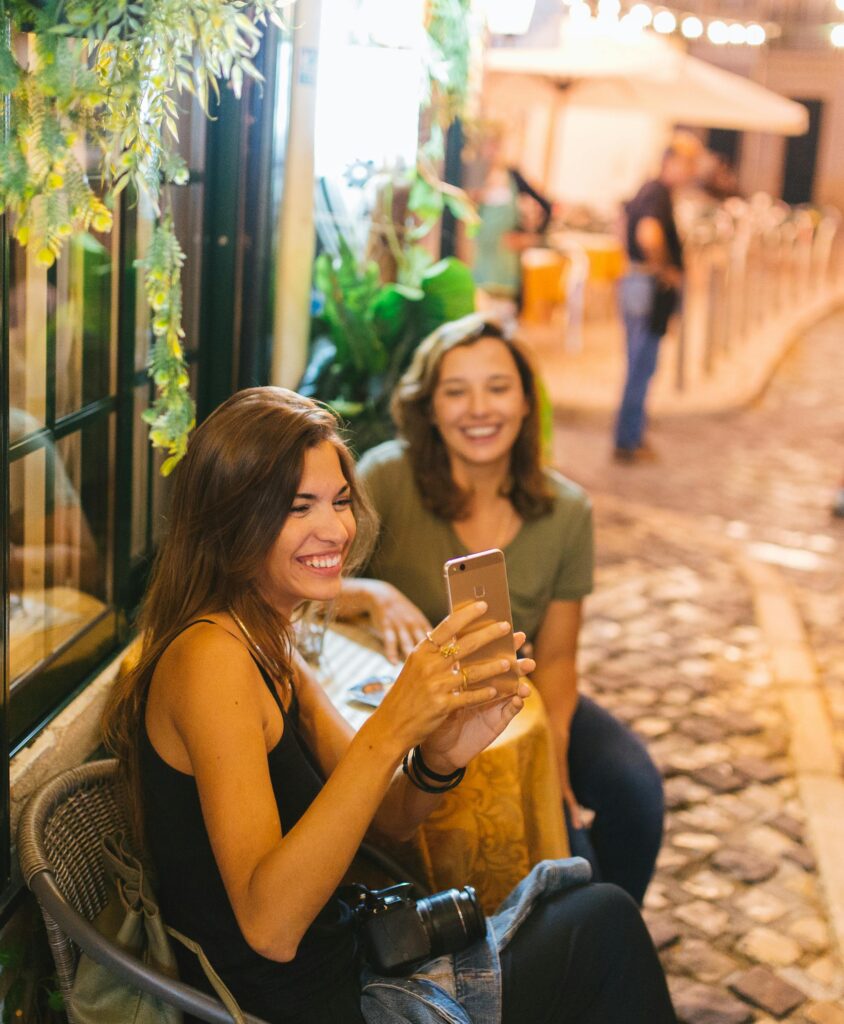 People enjoying life outdoors without phones/social media.
