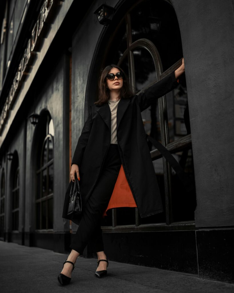 Modern sustainable fashion runway with glamorous eco-friendly outfits.