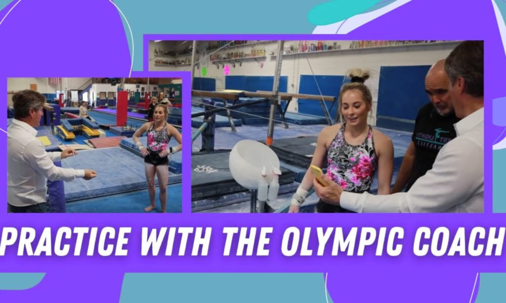 Gymnasts training in a gym, showcasing dedication.