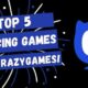 Crazy Games website showing game categories.