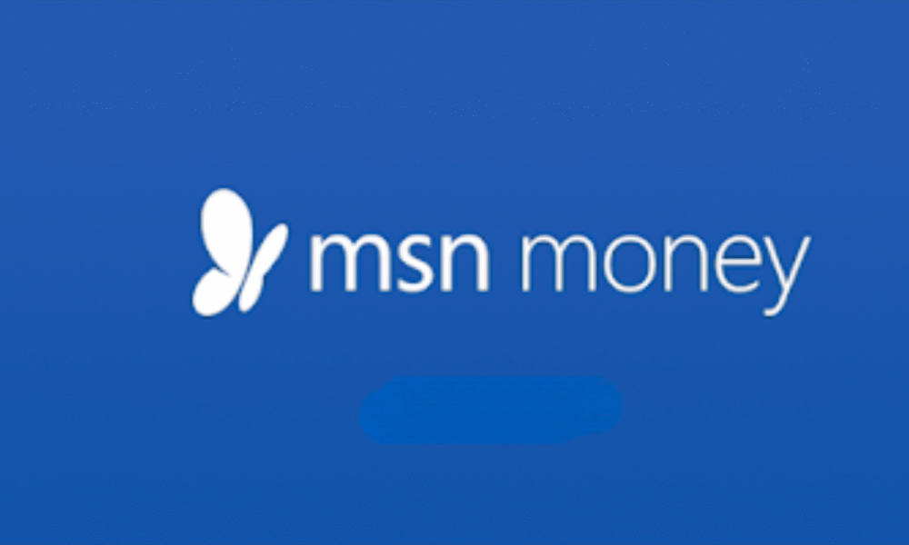 MSN Money financial news and market insights homepage with real-time stock updates