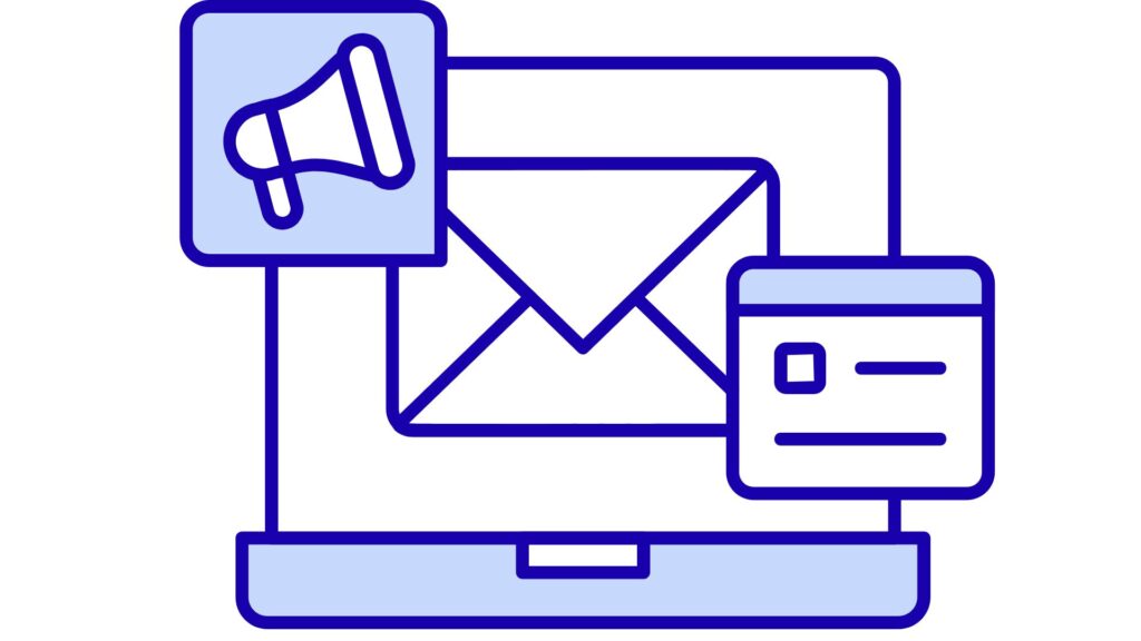 A marketer automating email campaigns with AI and analytics dashboards.