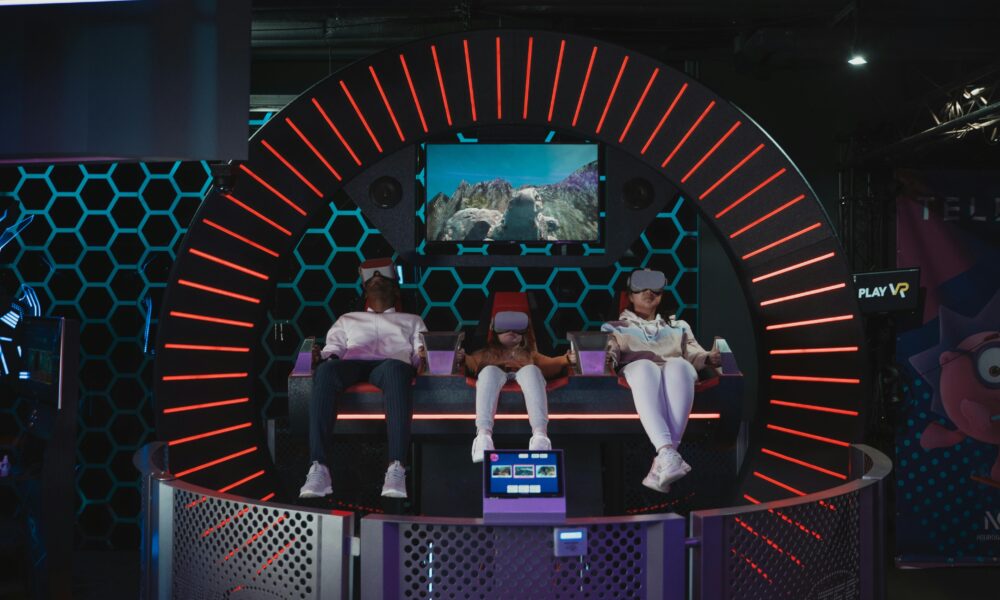 A modern family entertainment center with arcades, bowling, and VR zones.