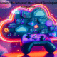 “Concept art showing the future of Xbox Cloud Gaming with AR and VR integration”.