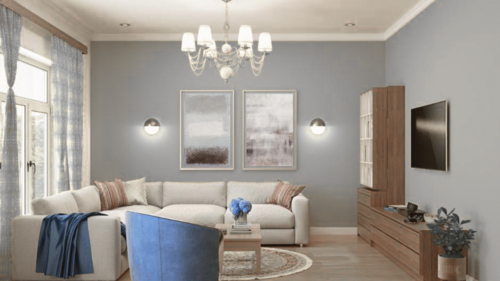 Home interior design with soothing colours.