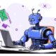 A marketer automating email campaigns with AI and analytics dashboards.