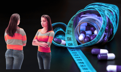Illustration of different types of weight loss medications side by side.