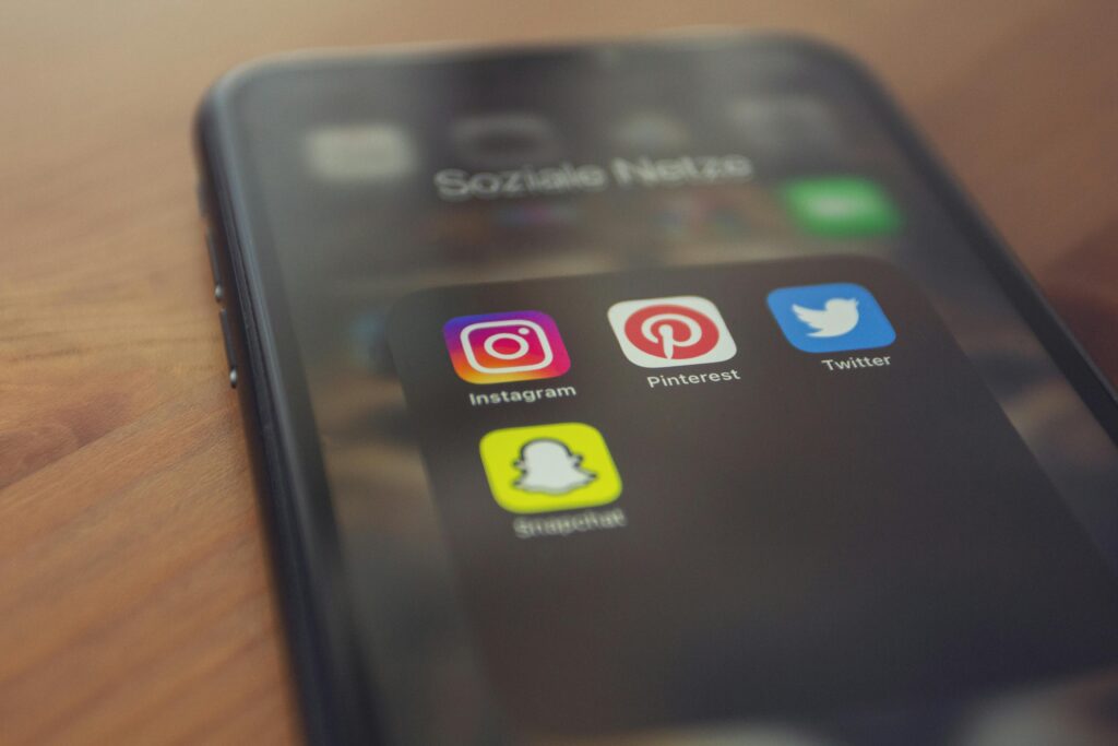 Social media ad mockups