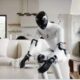 Futuristic humanoid robot