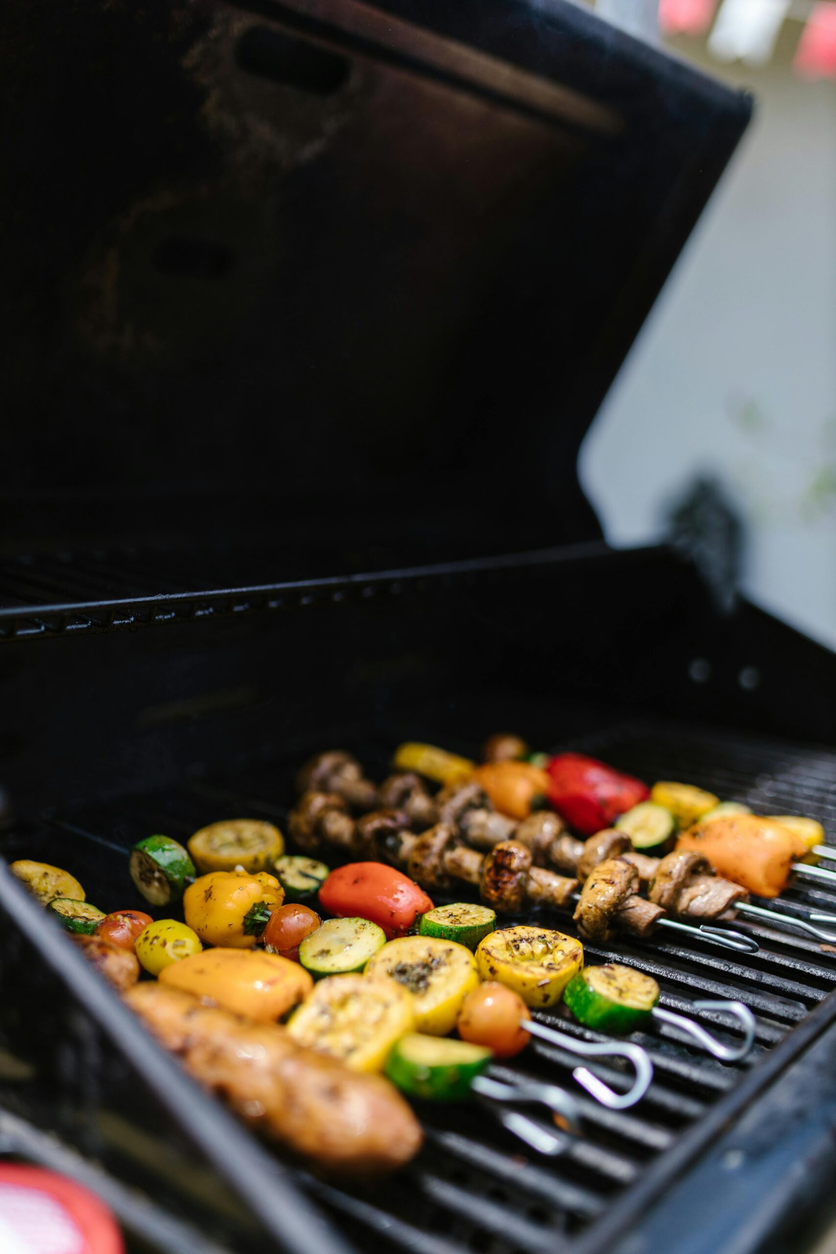 Grilled vegetables served at a modern outdoor cookout