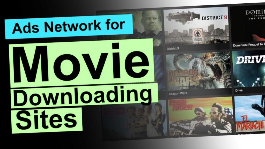 Pop-up ads on free movie download websites