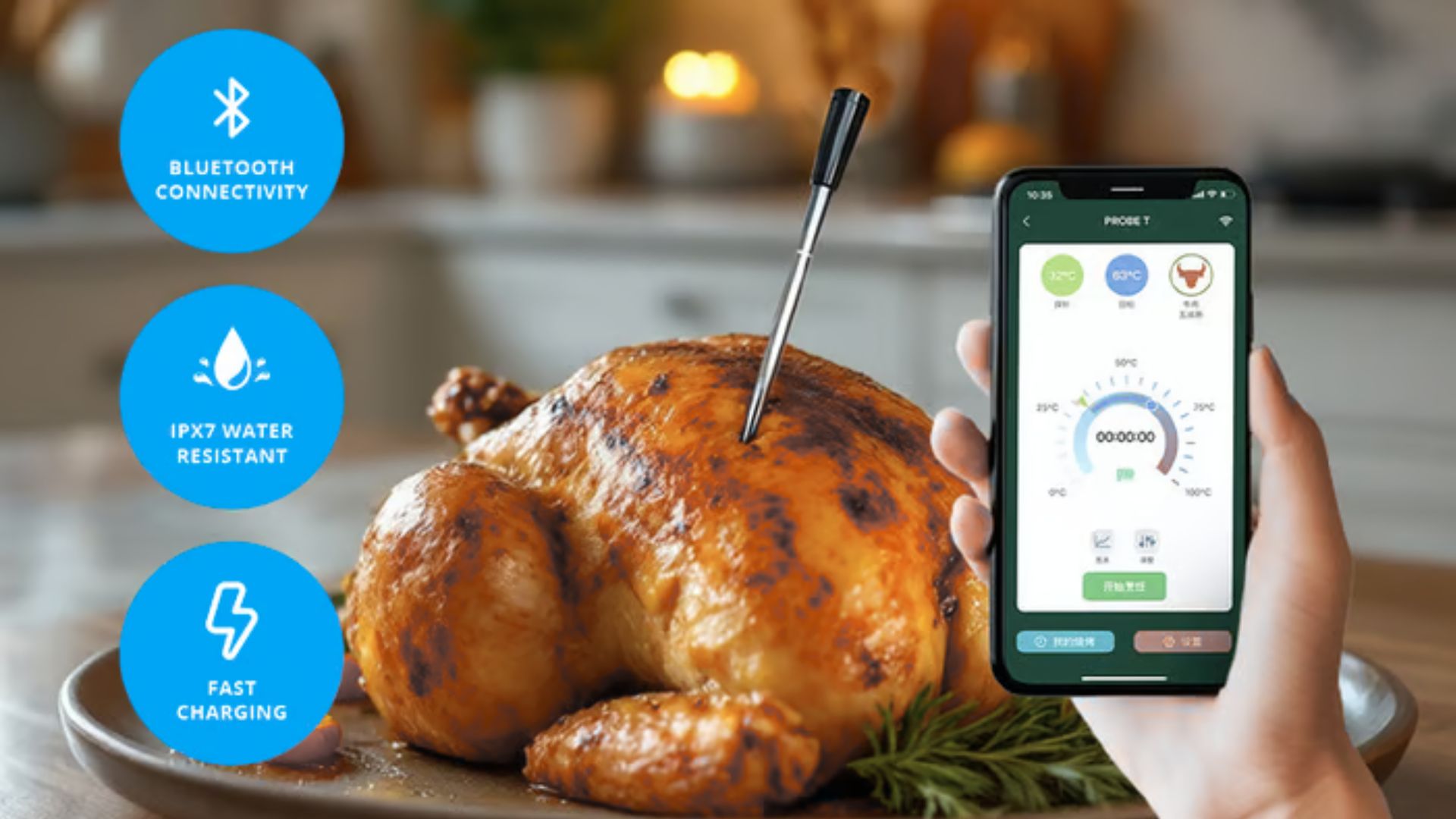 Child Safe Meat Cooking Made Easy with a Wireless Thermometer