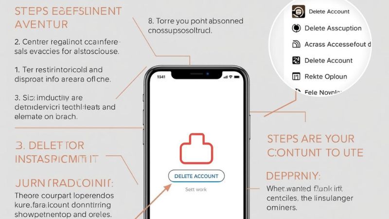 “Instagram account ownership and control section for permanent account deletion process”