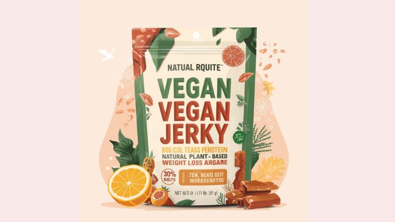 Vegan jerky high protein snack for weight loss
