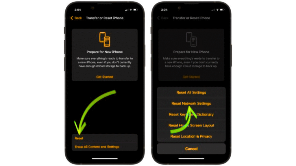 reset all settings on iphone without deleting data