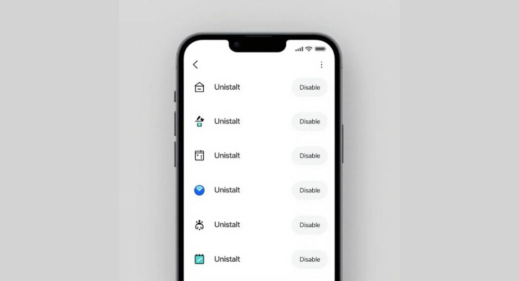 Clear cache and uninstall suspicious apps to clean phone of malware on Android