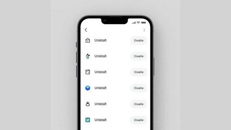 Clear cache and uninstall suspicious apps to clean phone of malware on Android